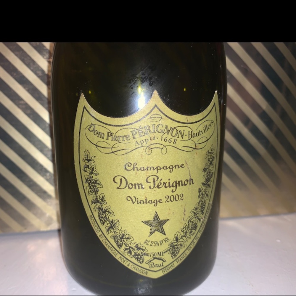 Dom Perignon Champagne Empty Bottle
